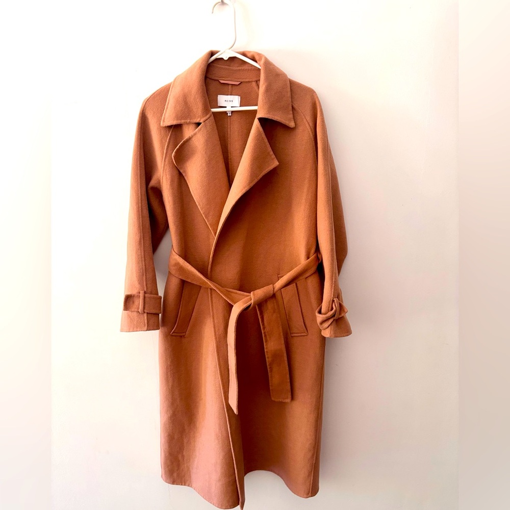 Reiss Camel Trench Coat